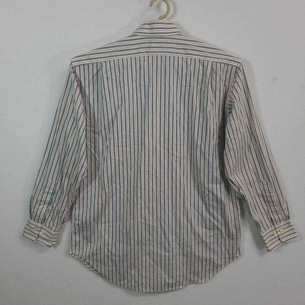 Polo Ralph Lauren Button Down Shirt Mens 16 32/33 Striped Regent Classic